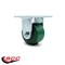 Service Caster 3.25 Inch Green Poly on Cast Iron Wheel Rigid Caster with Roller Bearing SCC SCC-30R3420-PUR-GB - alternate 3